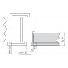 BISAGRA K3000 CS PARA PUERTAS CON SOLAPE 10mm.
