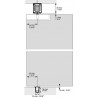CONJUNTO DE CARRILES LITE FOLD 100, SUPERIOR+INFERIOR ALUMINIO SILVER 3Mt.