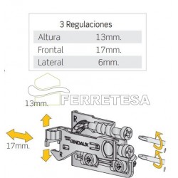 COLGADOR PARED SCARPI 4 ANTIVUELCO DH