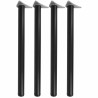 PATAS 710mm d-60mm REG. 4Uds. NEGRA