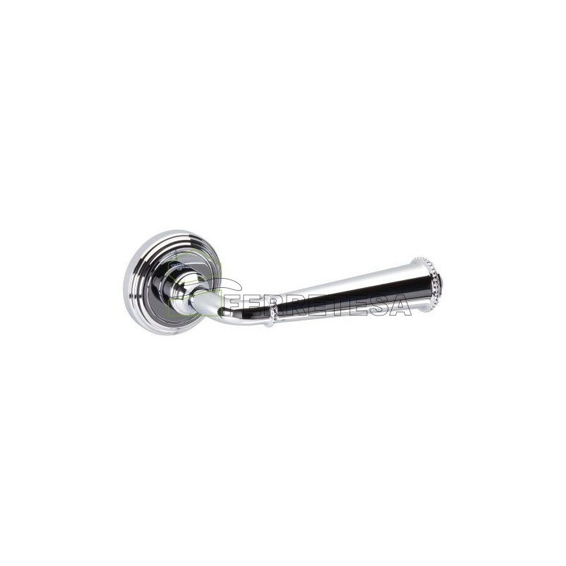 MANIVELAS PALLINE ROSETA RDA POWER COAT NIQUEL BRILLO
