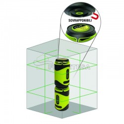 NIVEL LASER VERDE METRICA "LATA" 360º80m