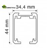 CARRIL SLID 90 ALUMINIO NATURAL 6Mts.