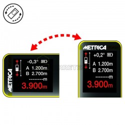 MEDIDOR LASER METRICA FLASH DOBLE 60m