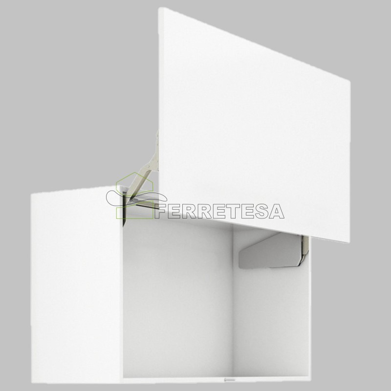 HERRAJE ELEVABLE FREE UP GRIS 3,4 a 6,7 Kg. ALTURA MUEBLE 380-500 mm.
