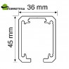 CARRIL SLID 150 6Mts. ALUMINIO SILVER