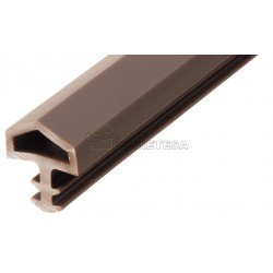 BURLETE JUNTA PERIMETRAL DE EMPOTRAR 25mts PVC TRANSPARENTE