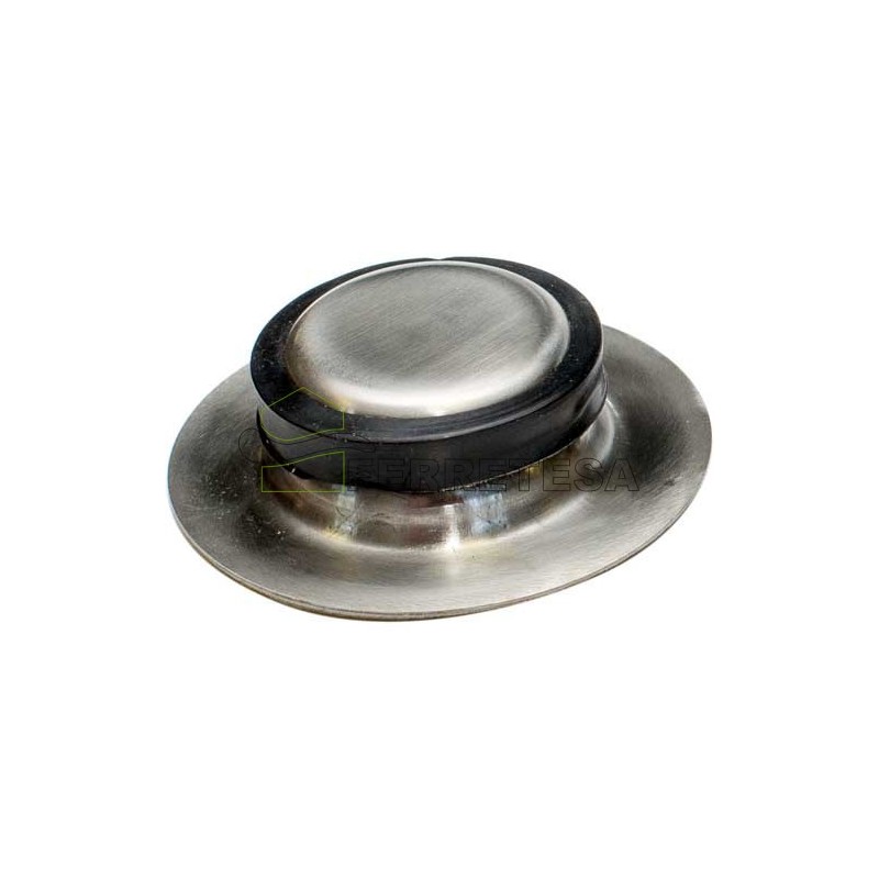 TOPE PUERTA 393 21x54mm ADH. INOX SAT.