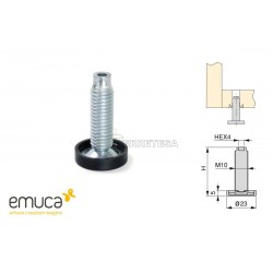 NIVELADOR Ø23xH61mm M-10 3008205 EMUCA