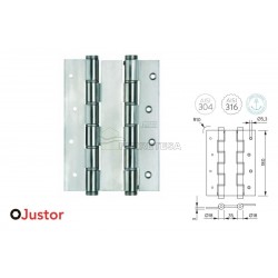 BISAGRA MUELLE 59 DA 180x140mm ACERO INOX JUSTOR