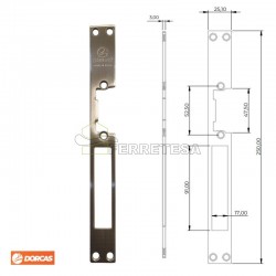 FRENTE M-250x25x3 INOX