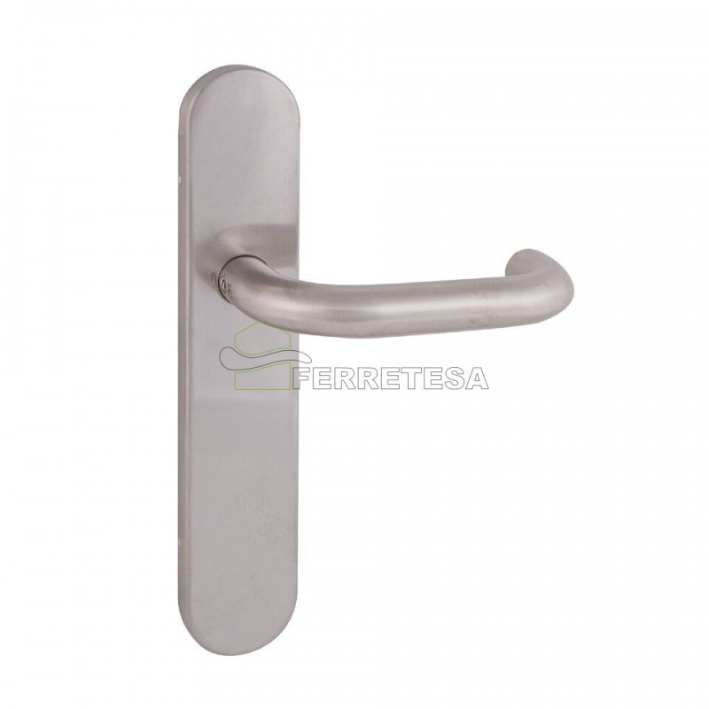 MANIVELA PLACA OVAL U INOX 5033