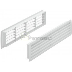 REJILLA PLASTICO 457x92 (433x74) BLANCO