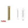 CAZOLETA 2639-208 300x55 ORO MATE TUPAI