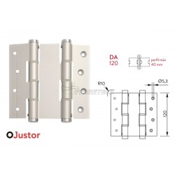 BISAGRA MUELLE 54 DA 120x40 2Uds PLATA JUSTOR