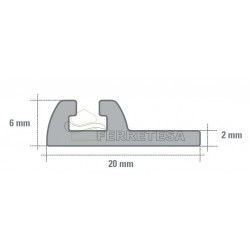 CARRIL INFERIOR CD 50CX AL 2m.SOBREPONER