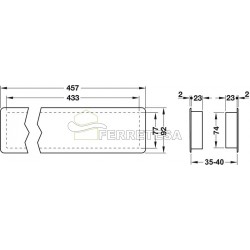REJILLA PLASTICO 457x92...