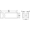 REJILLA PLASTICO 457x92 (433x74) SIMIL INOX HAFELE