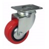 RUEDA 707.0802 Z ROJA Ø80 SIN FRENO 65Kg