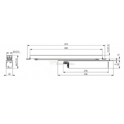 MUELLE OCULTO DC 840 EN 1-4 (Sin guia)
