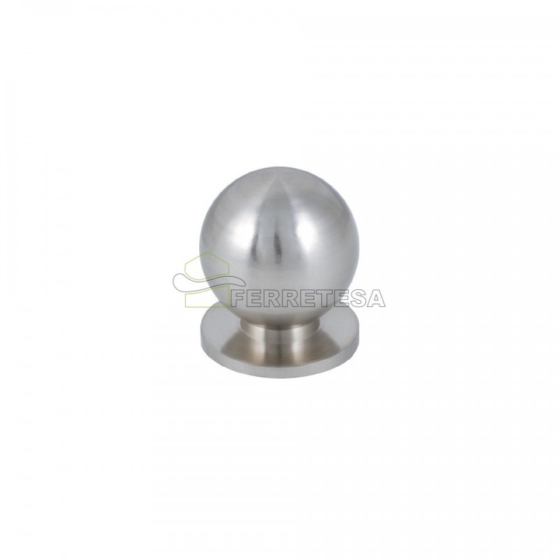 POMO BOLA 30mm ALUMINIO NIQUEL