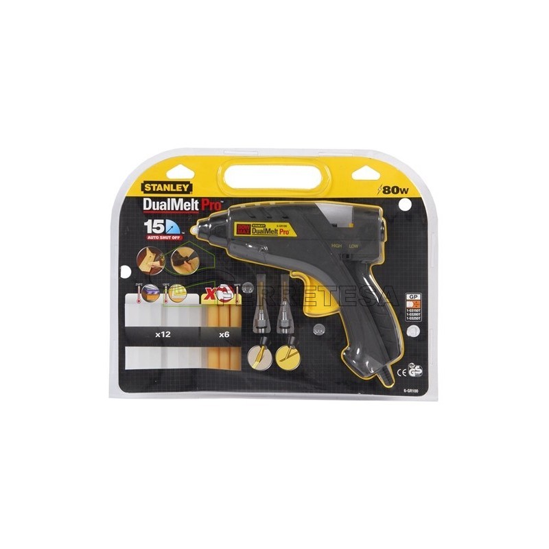 PISTOLA TERMOFUSIBLE 6-GR100 KIT 80w.