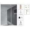 KIT ACCESORIOS 80/120KG OCULTO ABS 1 SENTIDO KRONA