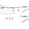 KIT ACCESORIOS 80/120KG OCULTO ABS 1 SENTIDO KRONA