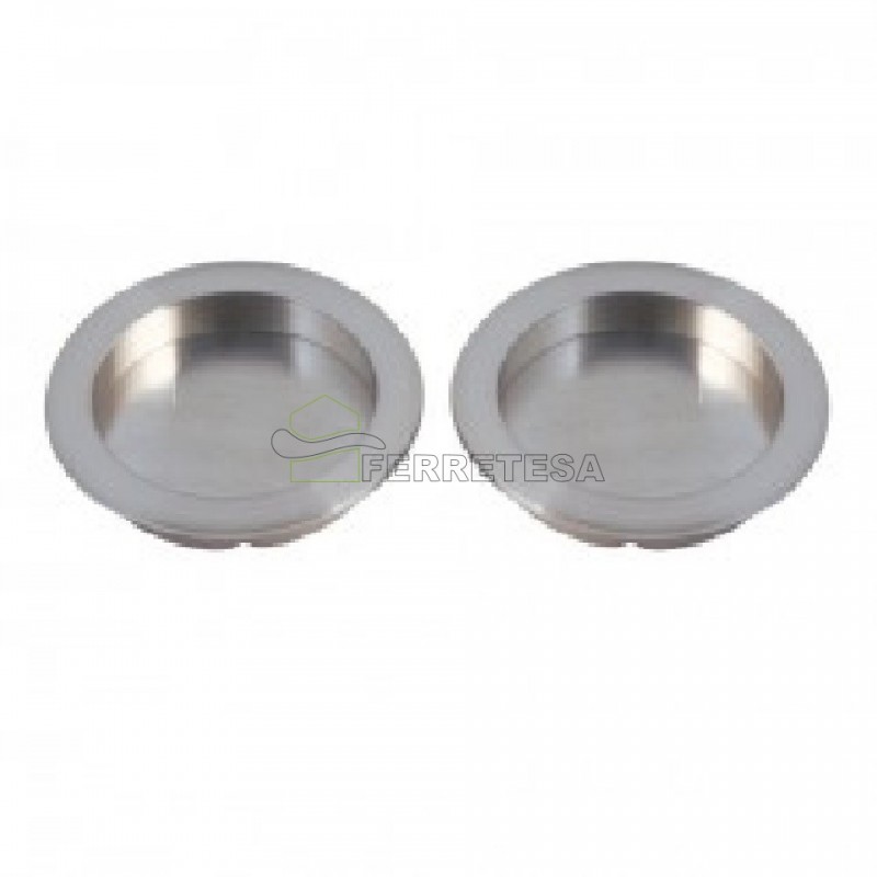 TIRADOR CAZOLETA Ø48mm NIQUEL 7049