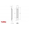 CAZOLETA 2639-16 300x55 ACERO INOX TUPAI