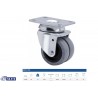 RUEDA DOBLE 1-0395 Ø50 GOMA GRIS 50 Kg