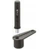 BISAGRA PIVOTANTE PLASTICO NEGRO