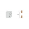PERFIL HORIZONTAL CHEF"C" BLANCO 3,95m