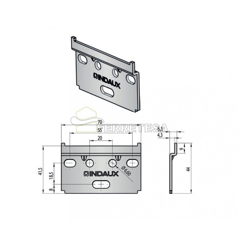 PLACA COLGADOR SCARPI 4 ANTIVUELCO