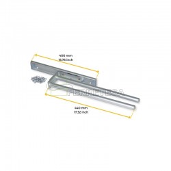 TOALLERO 2 BRAZOS 440mm ALUMINIO