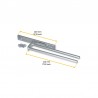 TOALLERO 2 BRAZOS 440mm ALUMINIO