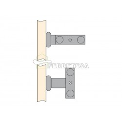 TOALLERO 2 BRAZOS 440mm ALUMINIO