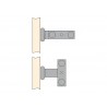 TOALLERO 2 BRAZOS 440mm ALUMINIO