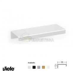 TIRADOR WAY ANODIZADO MATE 100mm VIEFE