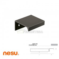 TIRADOR ALUMINIO CC32mm L50mm NEGRO MATE 857508 VIEFE