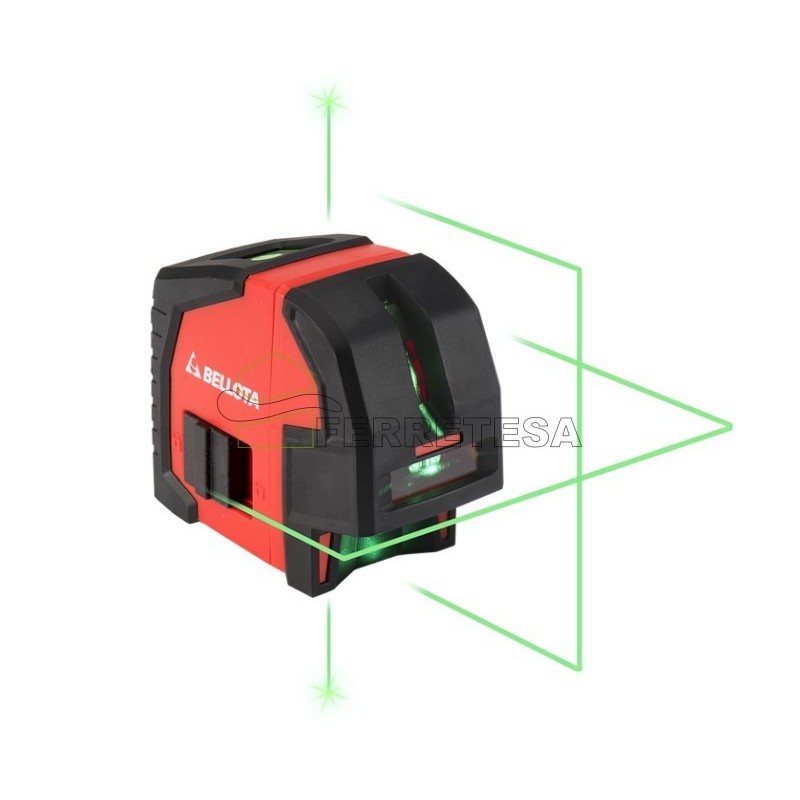 NIVEL LASER VERDE 30m. CRUZ Y PLOMADA