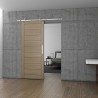 SISTEMA CORREDERA MADERA CHARRIOT 1700mm INOX