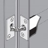 MUELLE ENCASTRADO DE CADENA Ø22mm PLATA