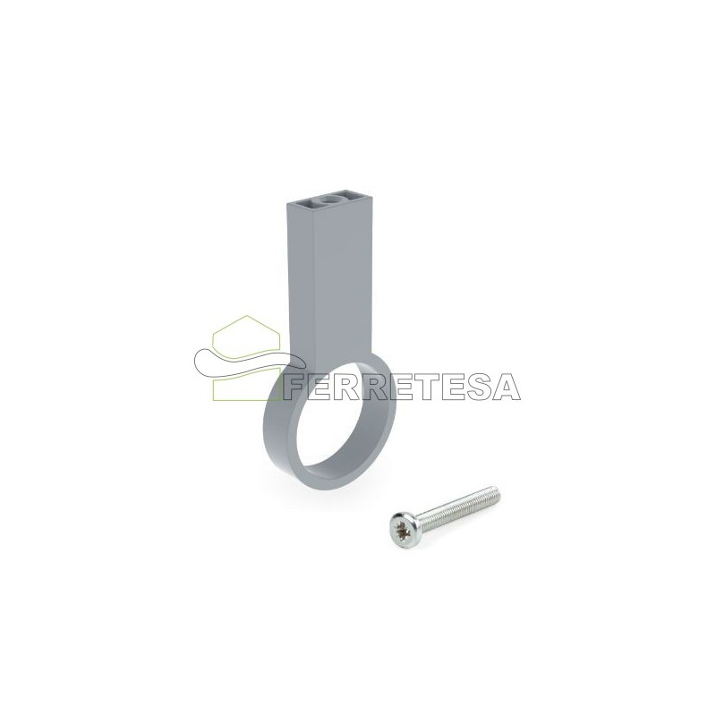 SOPORTE CENTRAL TUBO  D28 PINTADO ALUM