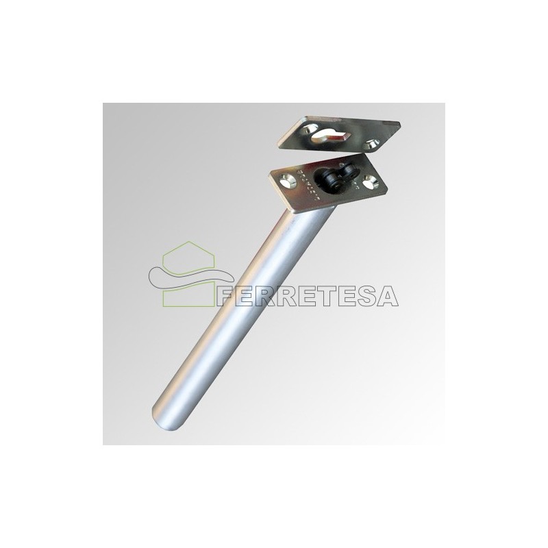MUELLE ENCASTRADO DE CADENA Ø16mm PLATA