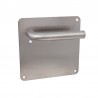 MANIVELA PLACA 170x170 L CURVA INOX 5039