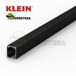 CARRIL LITE +100 ALUMINIO ANOD.NEGRO 2mt
