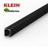 CARRIL LITE +100 ALUMINIO ANOD.NEGRO 2mt