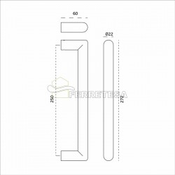 MANILLON DOBLE IN.07.179.250mm INOX.