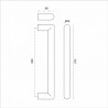 MANILLON DOBLE IN.07.179.250mm INOX.